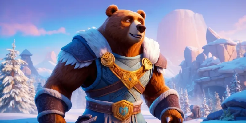 Frostbound Valor: The Bear-like Warrior of Palworld