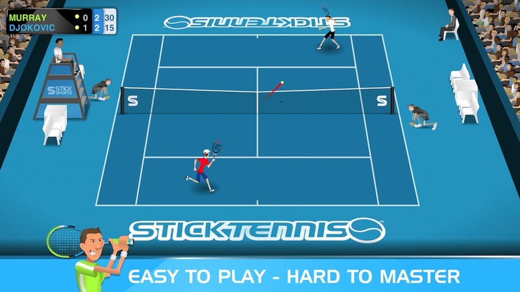 Stick Tennis game screenshot